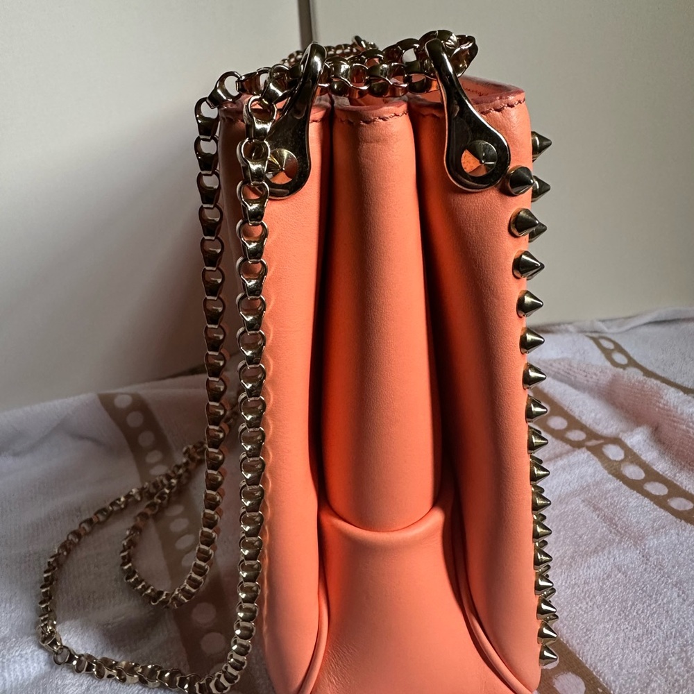 Christian Louboutin Tribouli Leather Handbag in Coral/Peach - Picture 5 of 15